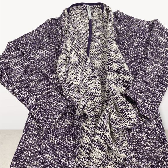 Fabletics Purple Moscow Duster Wrap Cardigan size Medium - Picture 7 of 9